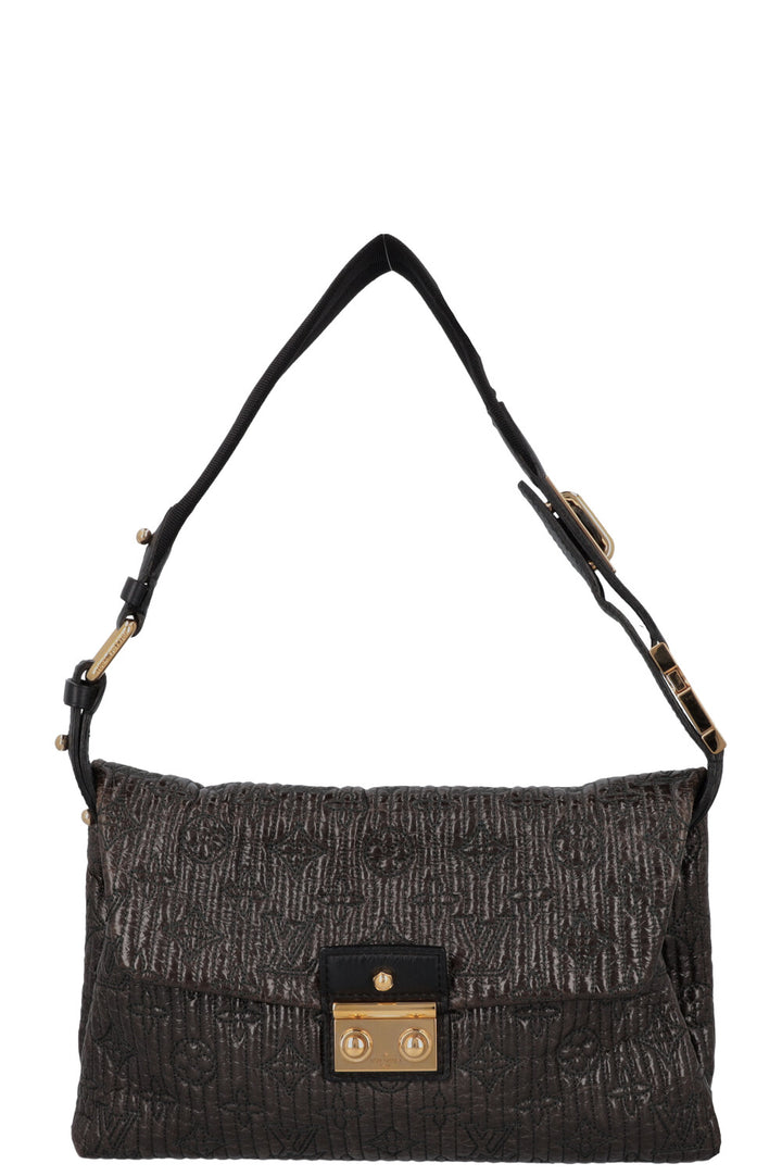 LOUIS VUITTON Motard Pochette Bag Metalassé Brown