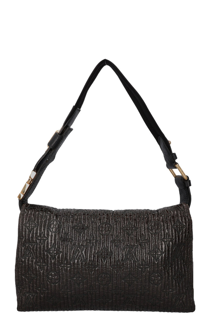 LOUIS VUITTON Motard Pochette Bag Metalasse Brown