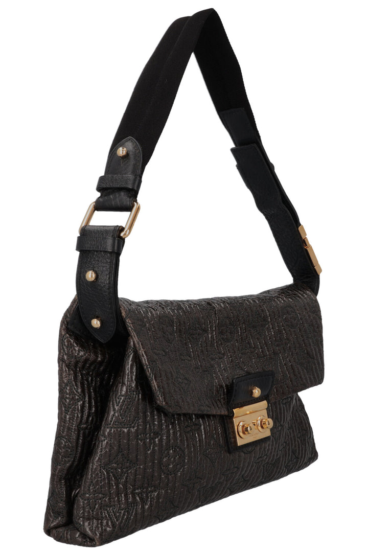 LOUIS VUITTON Motard Pochette Bag Metalasse Brown