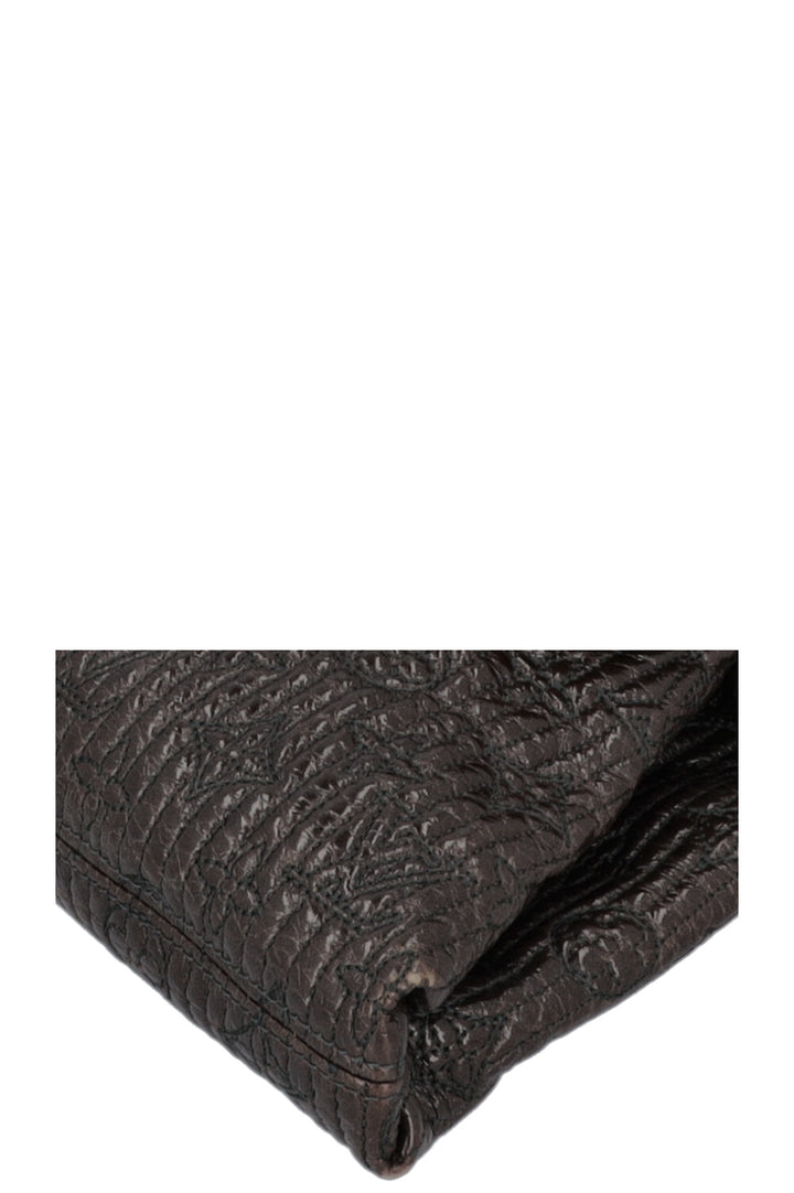 LOUIS VUITTON Motard Pochette Bag Metalasse Brown