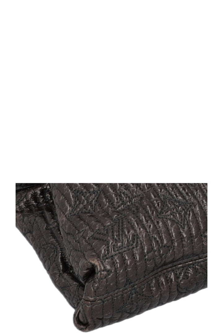 LOUIS VUITTON Motard Pochette Bag Metalasse Brown