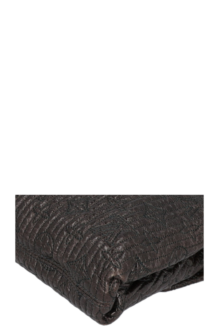 LOUIS VUITTON Motard Pochette Bag Metalasse Brown