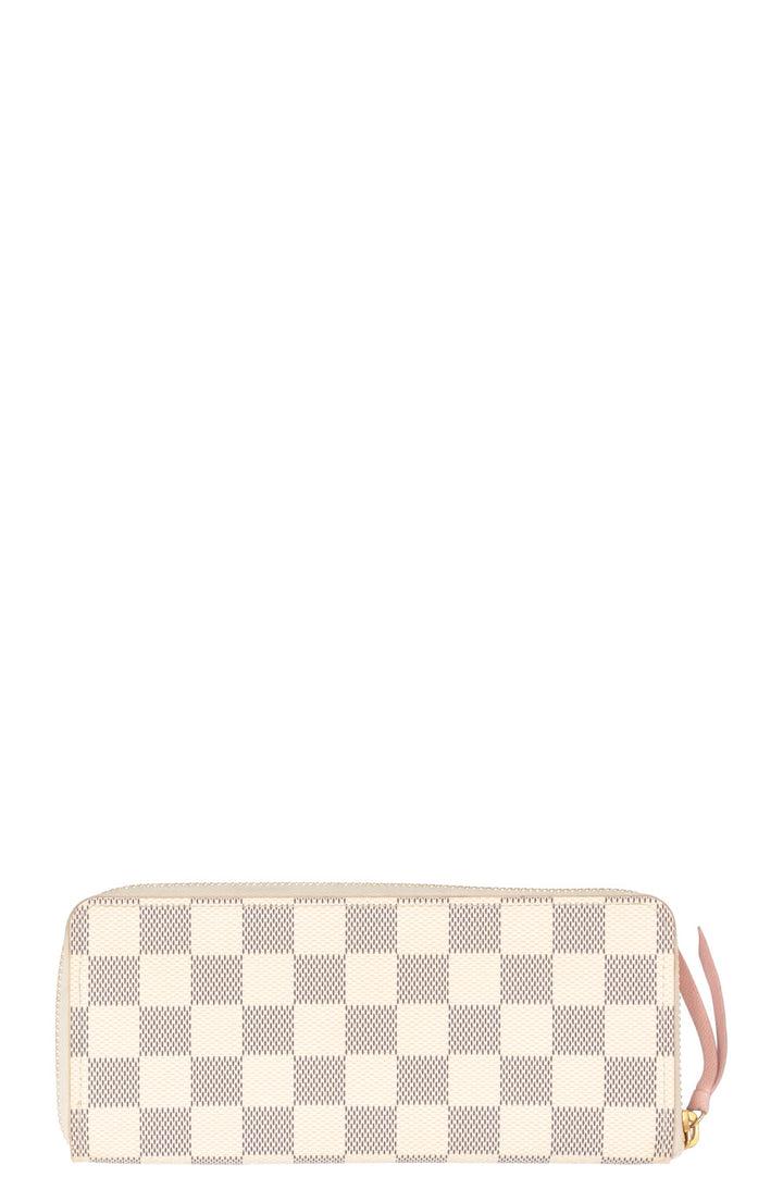 Portefeuille zippé Horizontal Louis Vuitton Damier Azur
