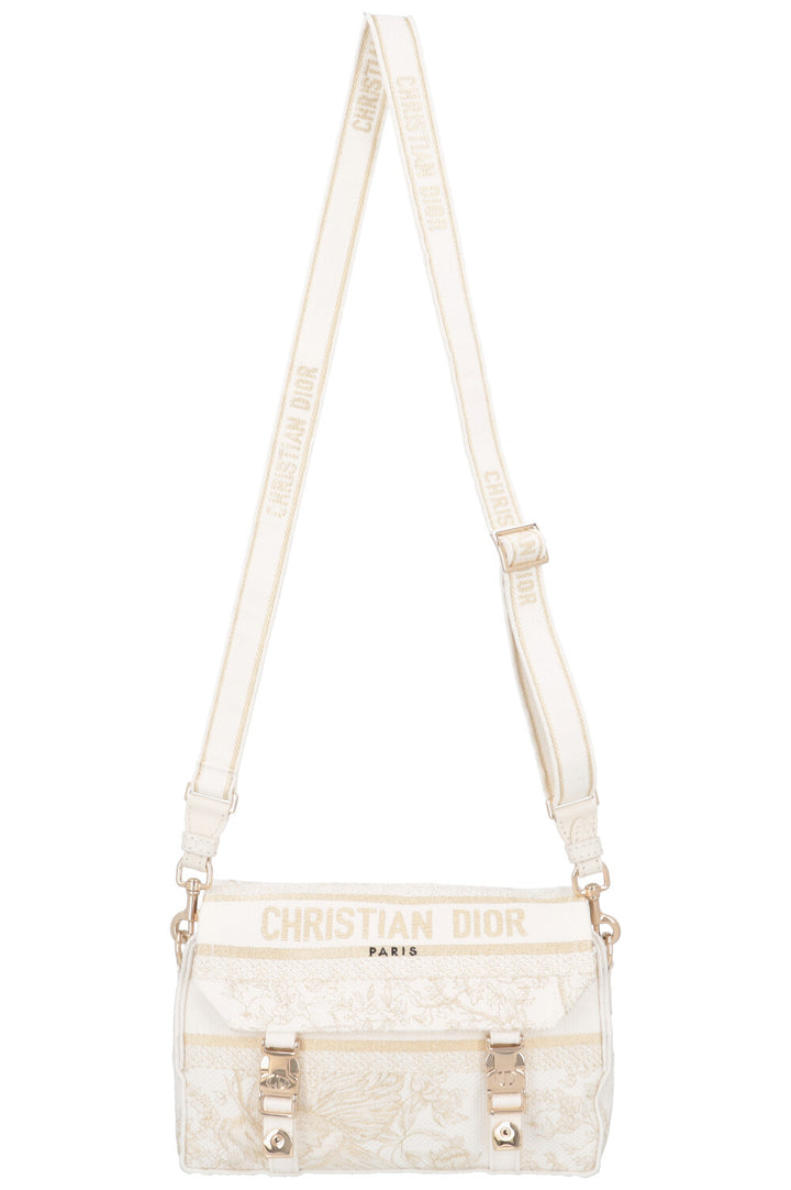 CHRISTIAN DIOR Diorcamp Messenger Bag White Gold