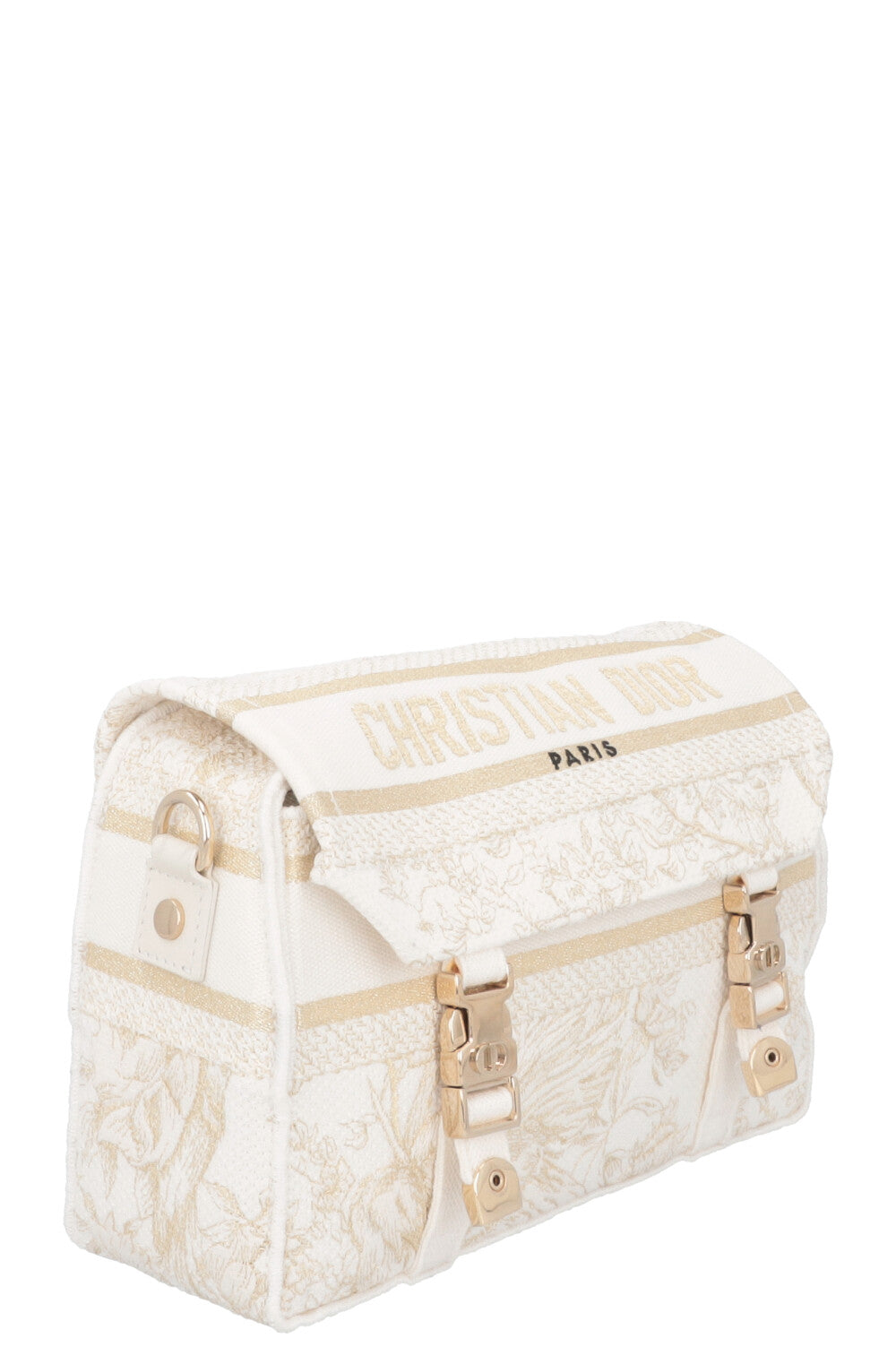CHRISTIAN DIOR Diorcamp Messenger Bag White Gold