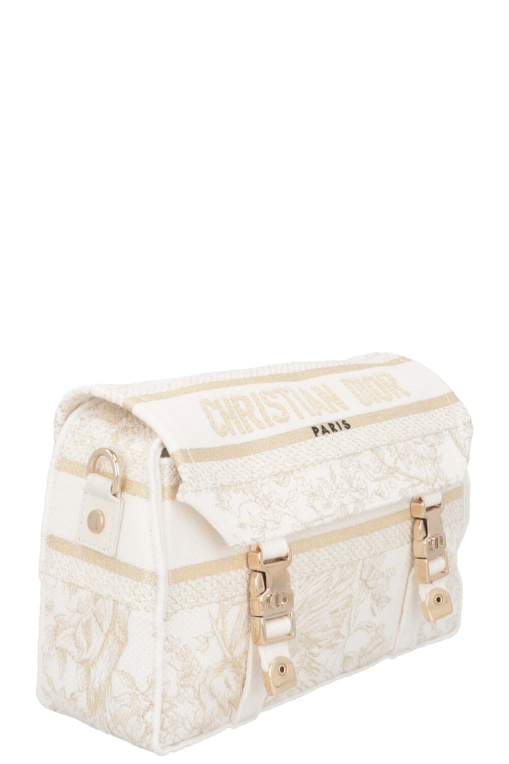 CHRISTIAN DIOR Diorcamp Messenger Bag White Gold