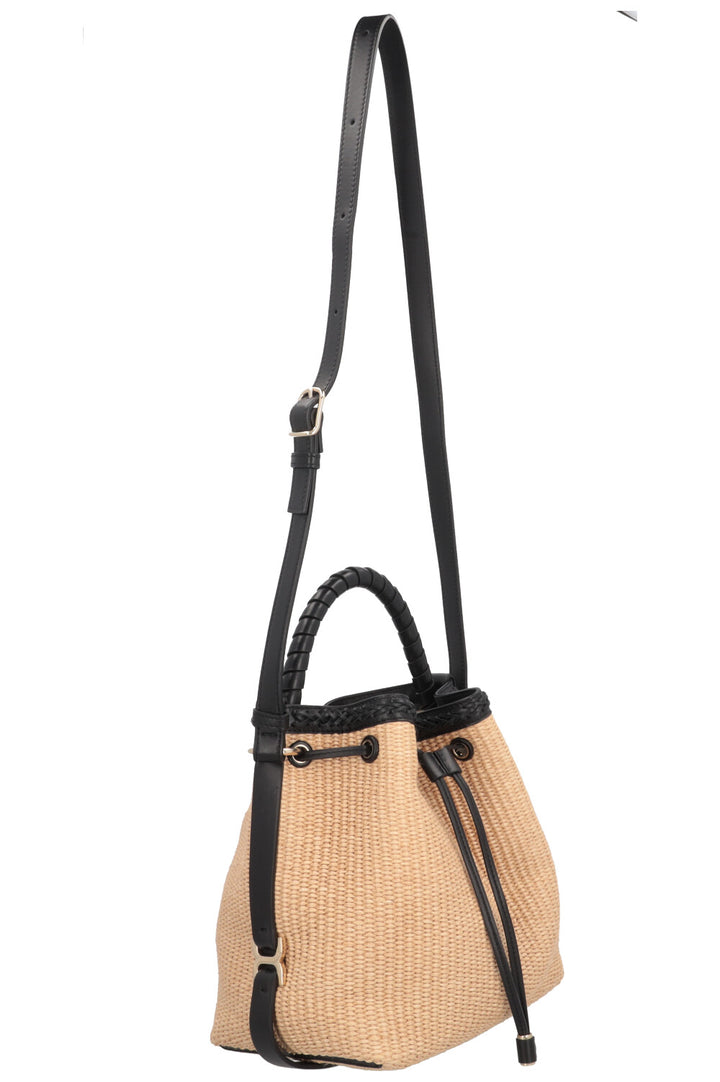 CHLOÉ Marcie Bucket Bag en raphia