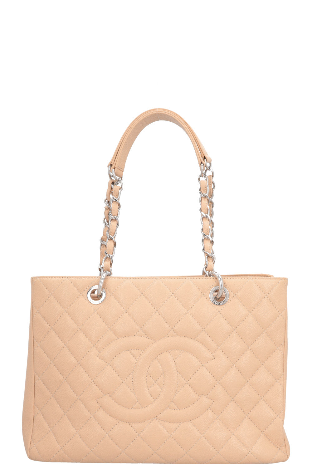 CHANEL GST Tote Bag Caviar Beige
