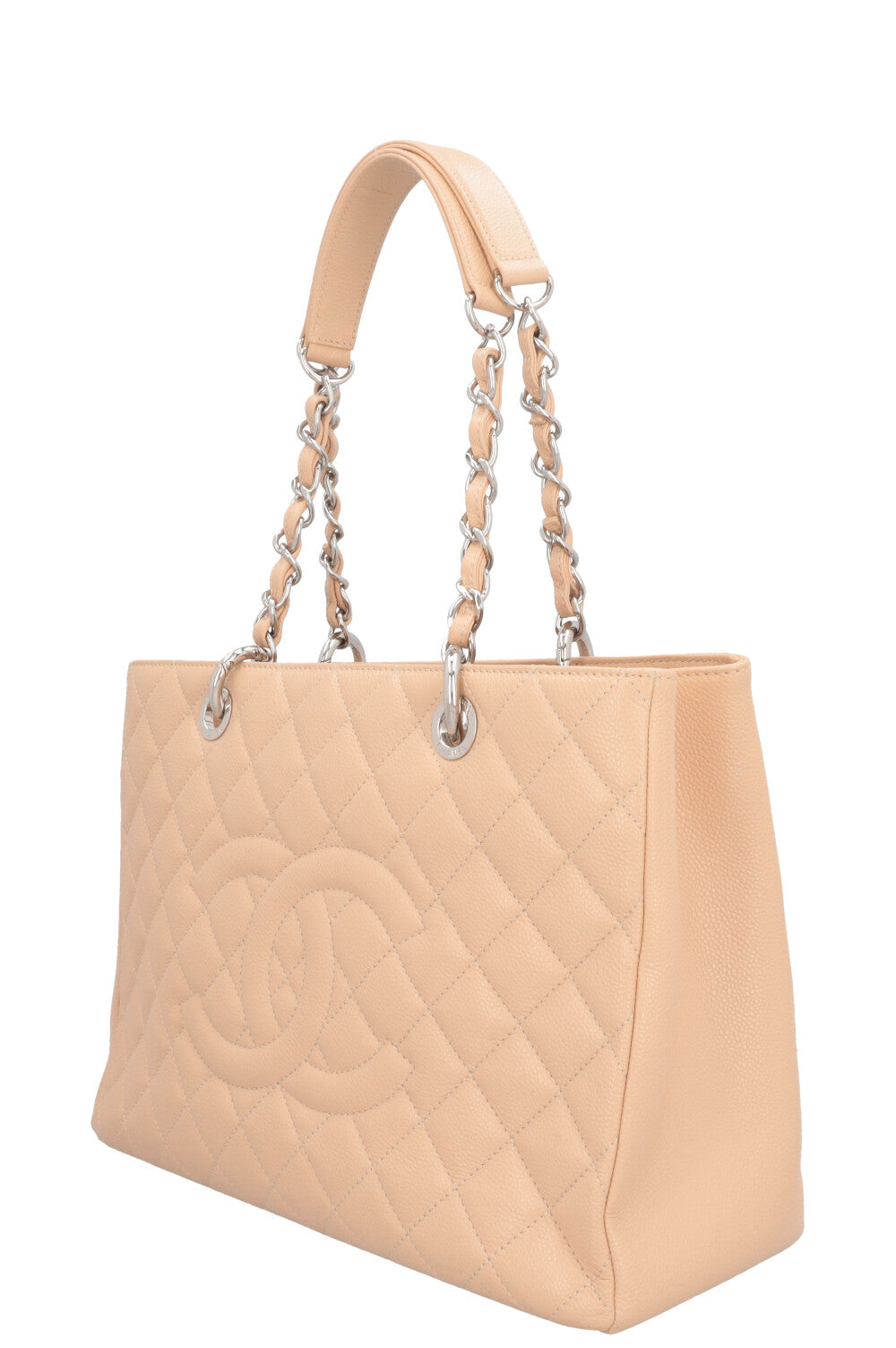 CHANEL GST Tote Bag Caviar Beige