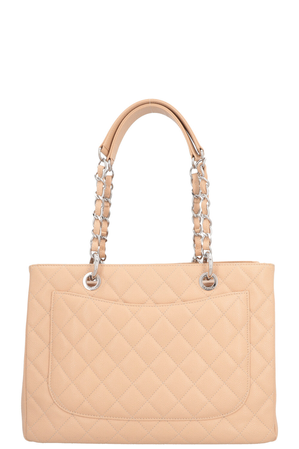 CHANEL GST Tote Bag Caviar Beige