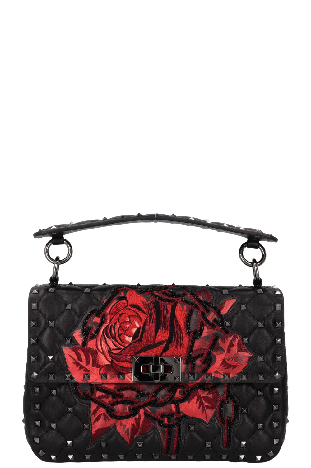 VALENTINO X UNDERCOVER Rockstud Bag Rose Black