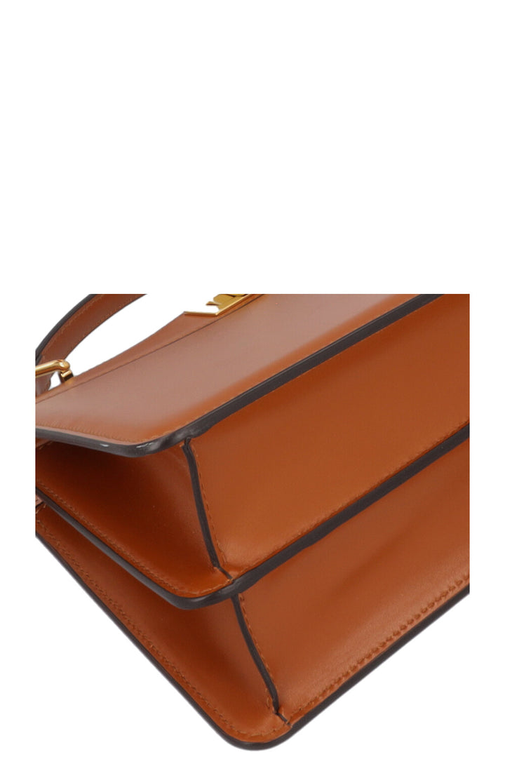 FENDI Peekabo Iseeu East West Bag Leather Cognac