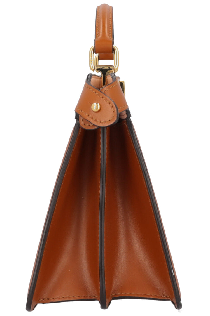 FENDI Peekabo Iseeu East West Bag Leather Cognac
