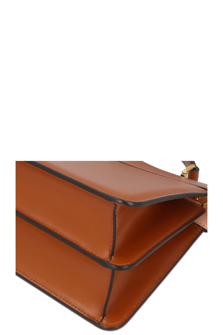FENDI Peekabo Iseeu East West Bag Leather Cognac