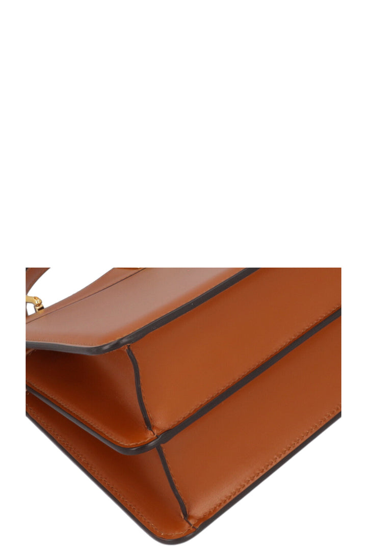 FENDI Peekabo Iseeu East West Bag Leather Cognac
