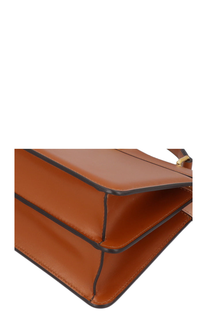 FENDI Peekabo Iseeu East West Bag Leather Cognac