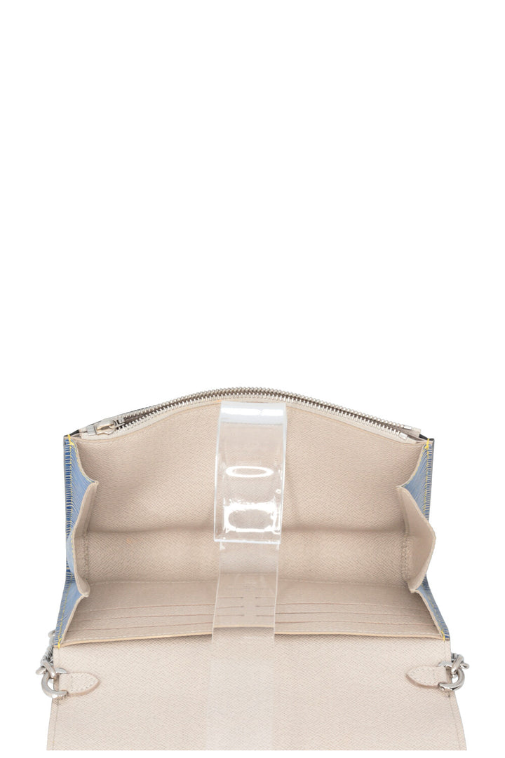 LOUIS VUITTON Twist Wallet On Chain Blue
