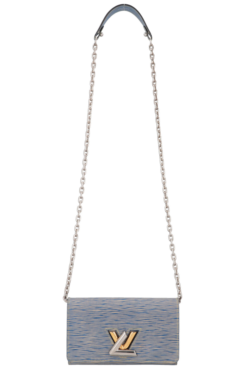 LOUIS VUITTON Twist Wallet On Chain Blue