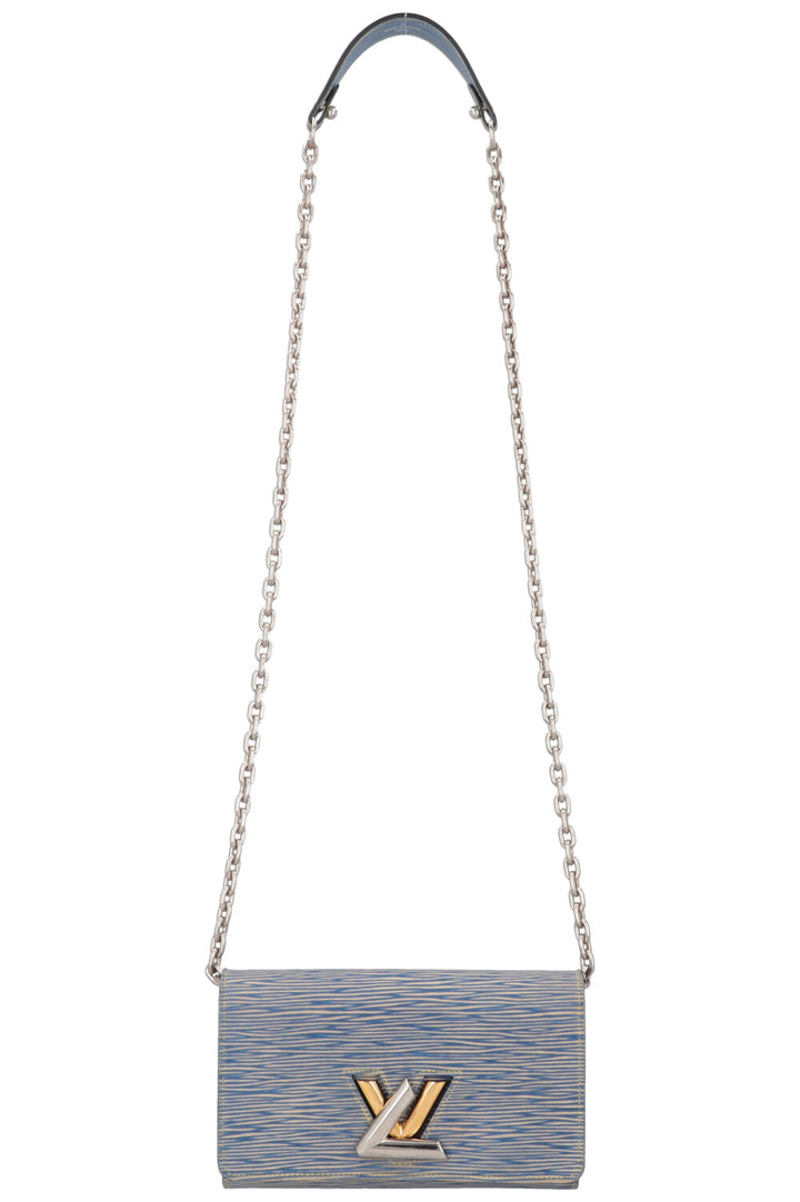LOUIS VUITTON Twist Wallet On Chain Blue