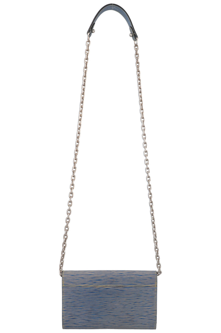 LOUIS VUITTON Twist Wallet On Chain Blue