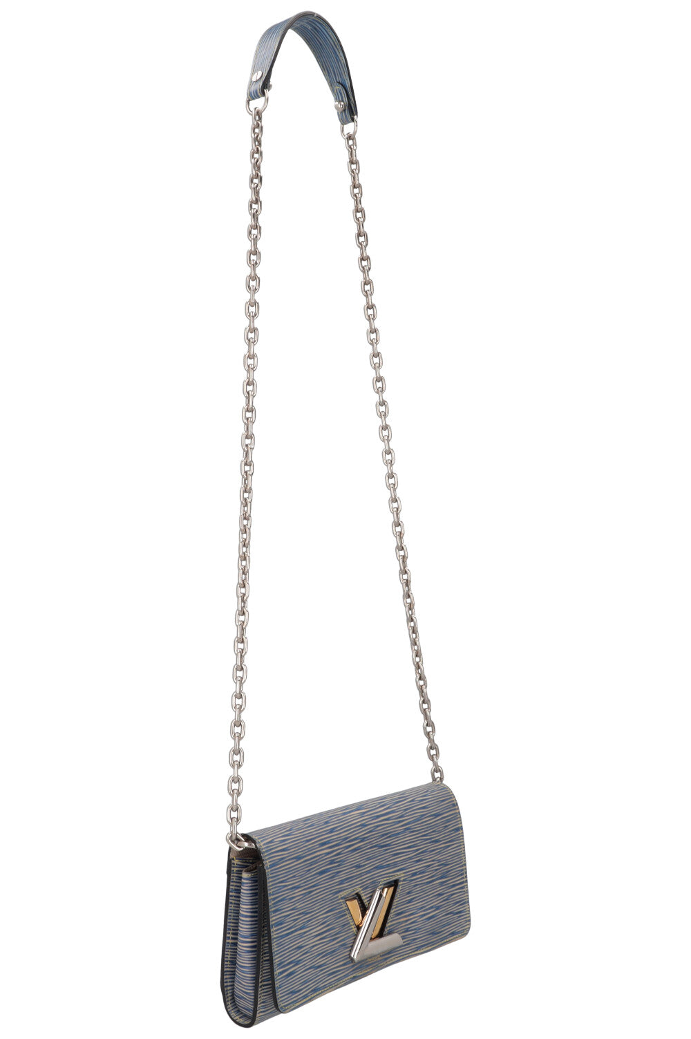 LOUIS VUITTON Twist Wallet On Chain Blue