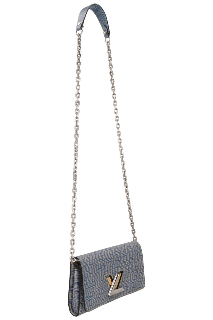 LOUIS VUITTON Twist Wallet On Chain Blue