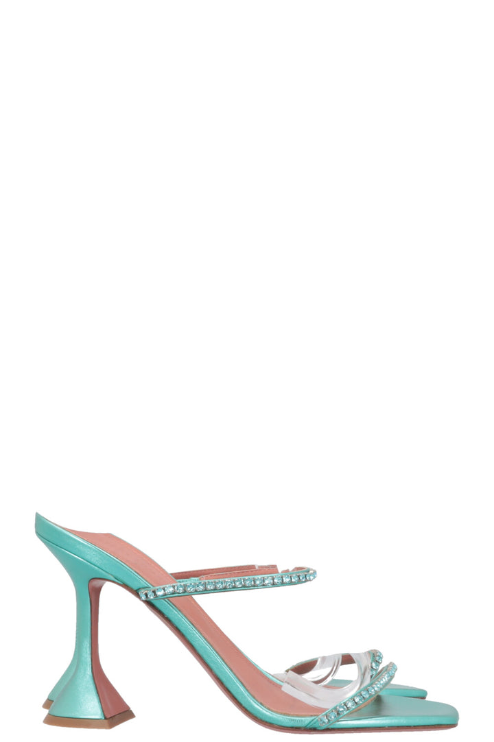 AMINA MUADDI Gilda 95 Heels Turquoise