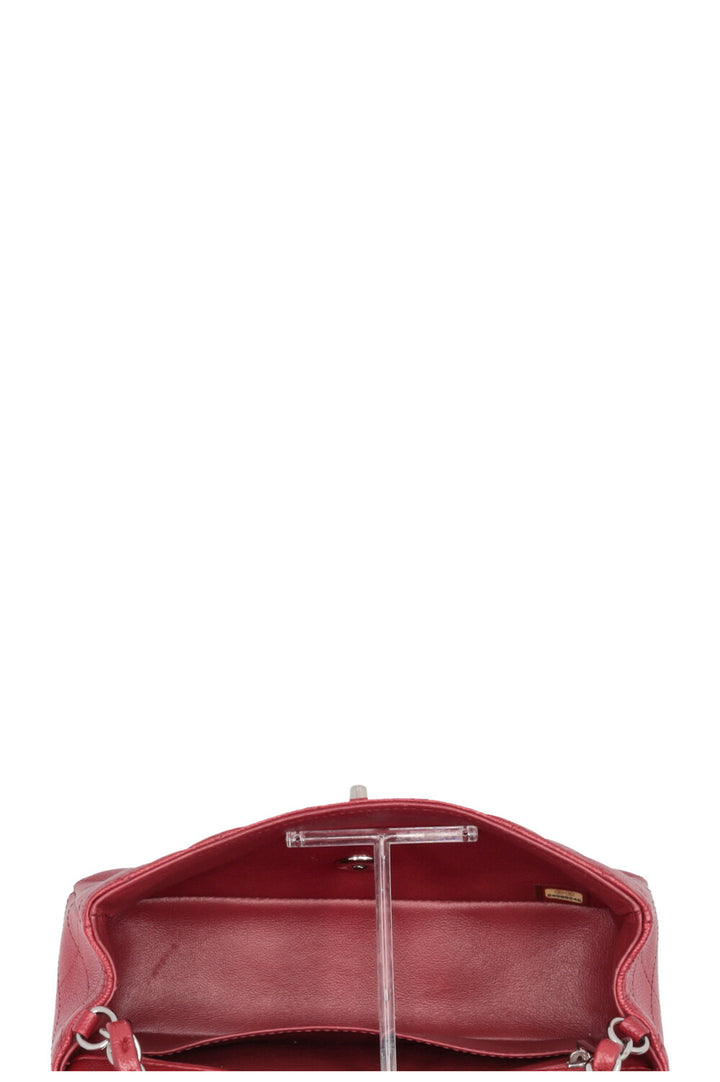 CHANEL Mini Rectangular Classic Flap Caviar Burgundy