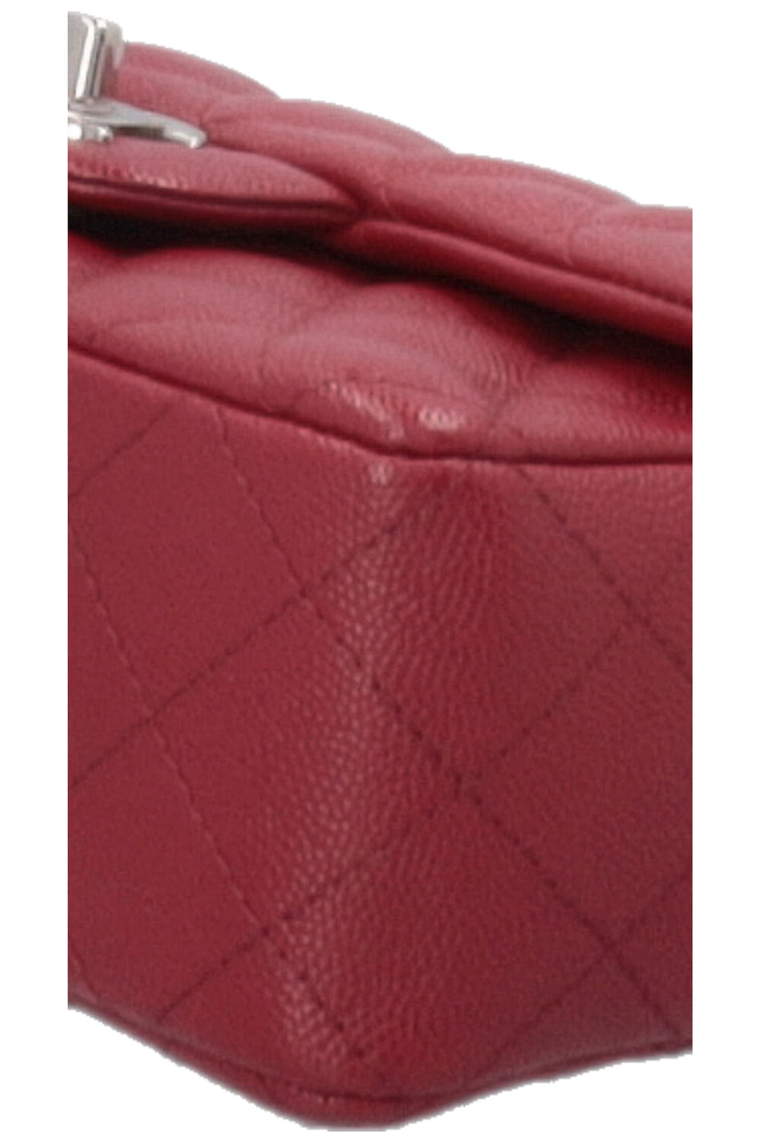CHANEL Mini Rectangular Classic Flap Caviar Burgundy