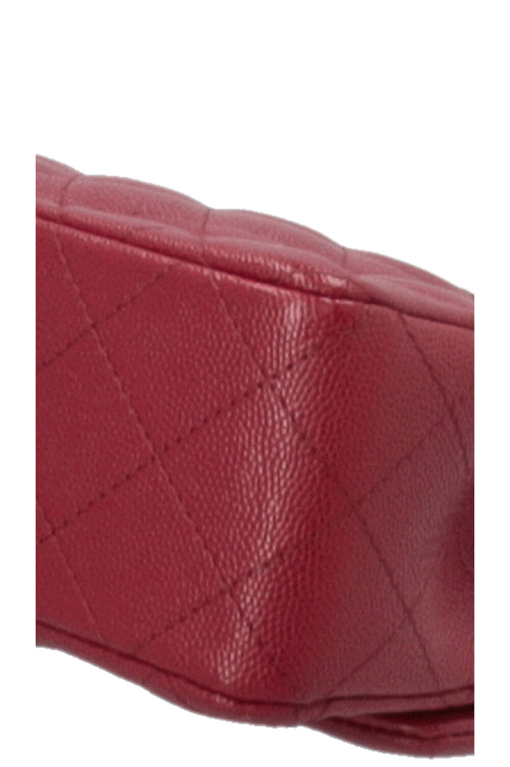 CHANEL Mini Rectangular Classic Flap Caviar Burgundy