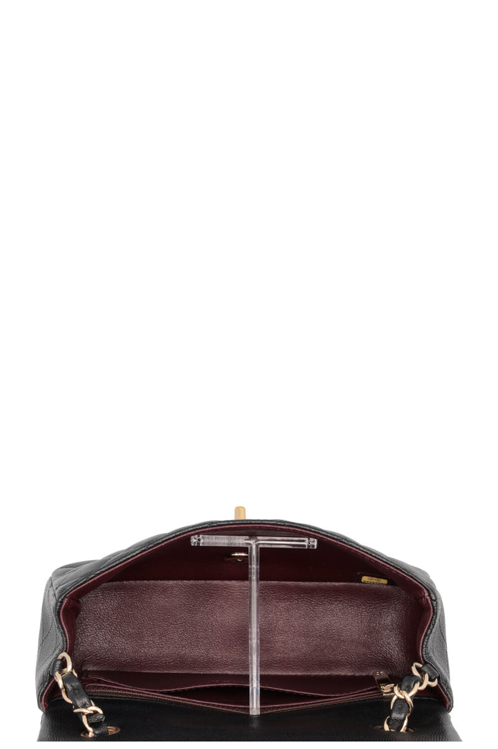 CHANEL Mini Rectangular Classic Flap Caviar Black