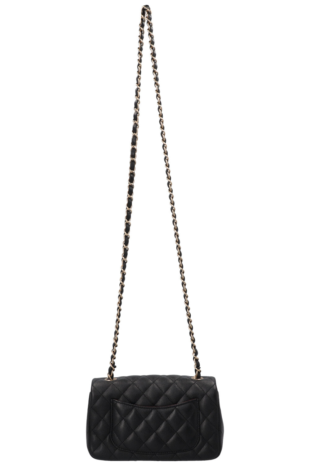 CHANEL Mini Rectangular Classic Flap Caviar Black