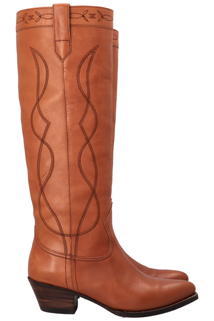 CELINE Fall 2022 Western Boots 50 Honey