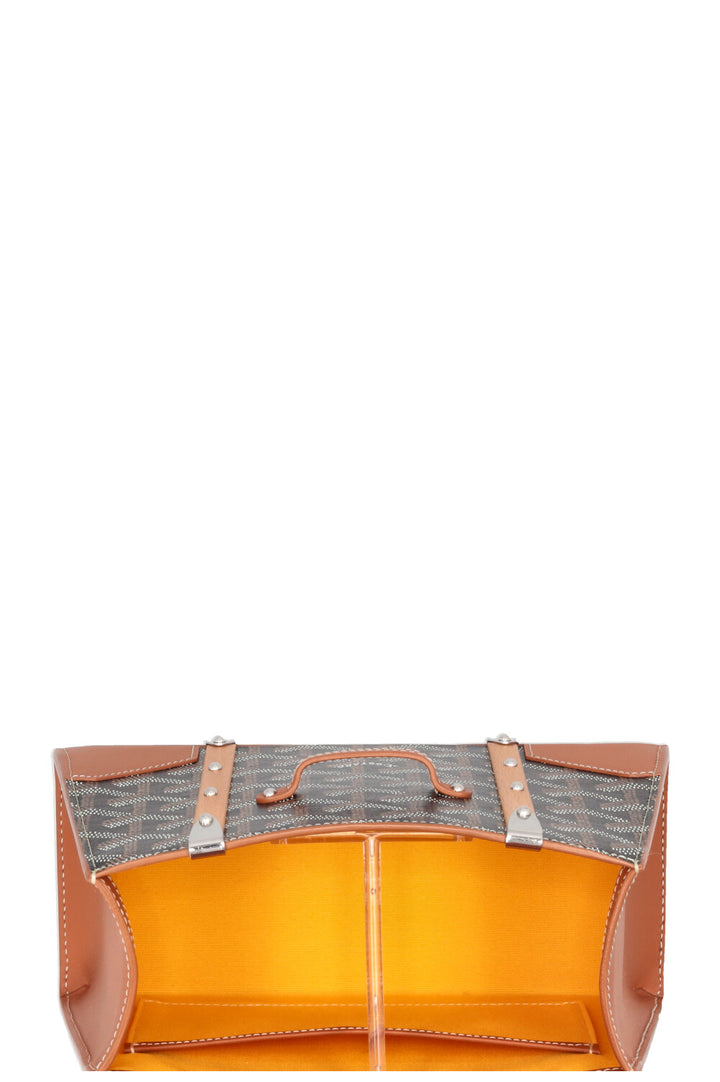 GOYARD Saigon Structuré Mini Bag Goyardine Black & Tan