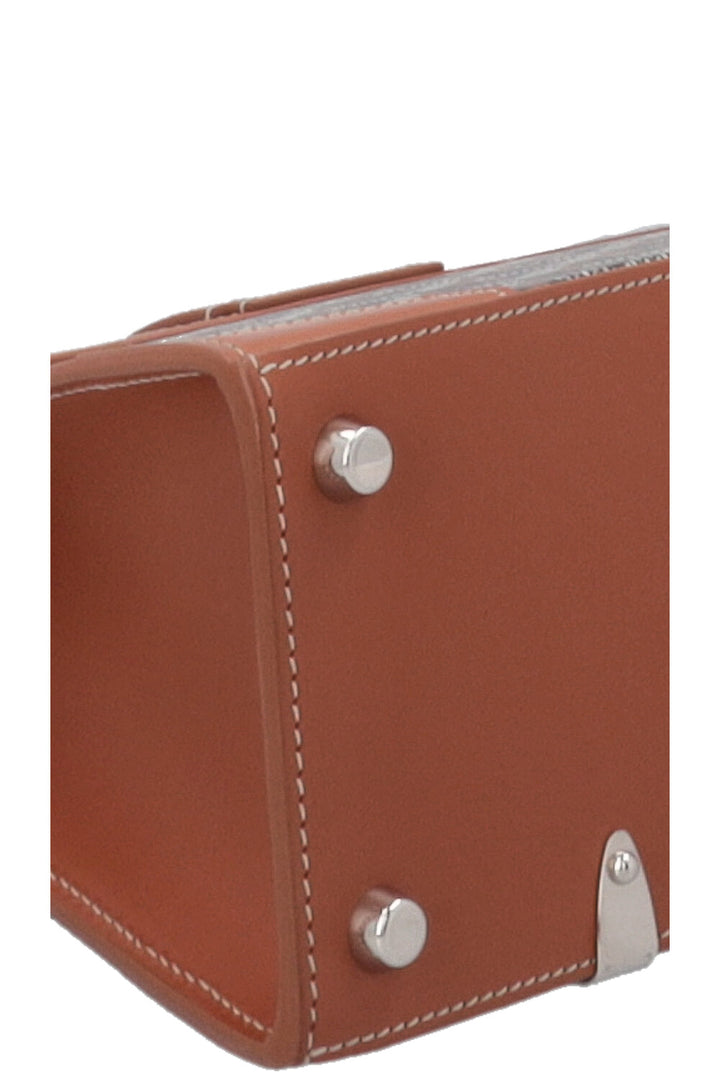 GOYARD Saigon Structuré Mini Bag Goyardine Black & Tan