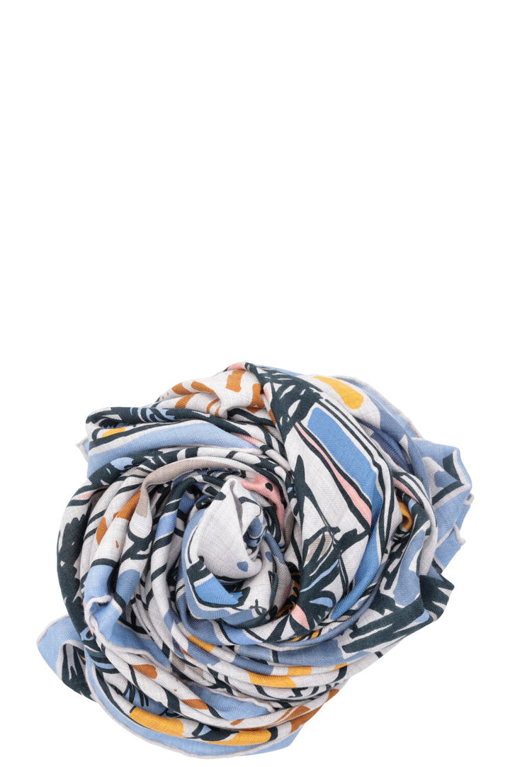 HERMÈS Shawl 140 Cashmere Silk Rayures d'Eté