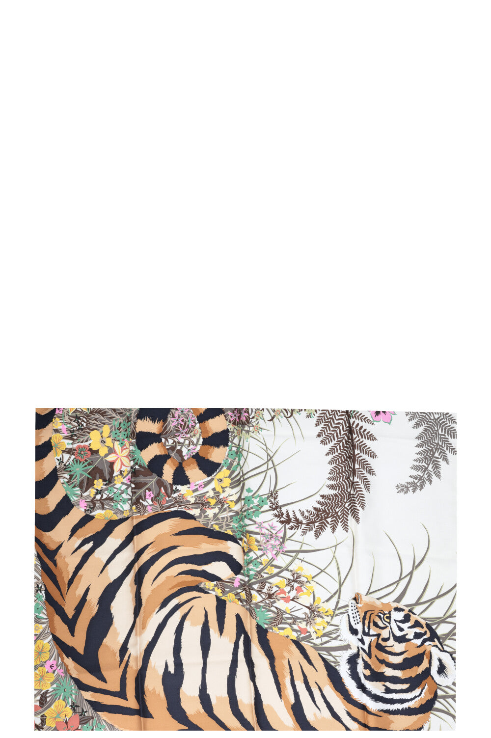 HERMÈS Tiger Carré 65 Brown