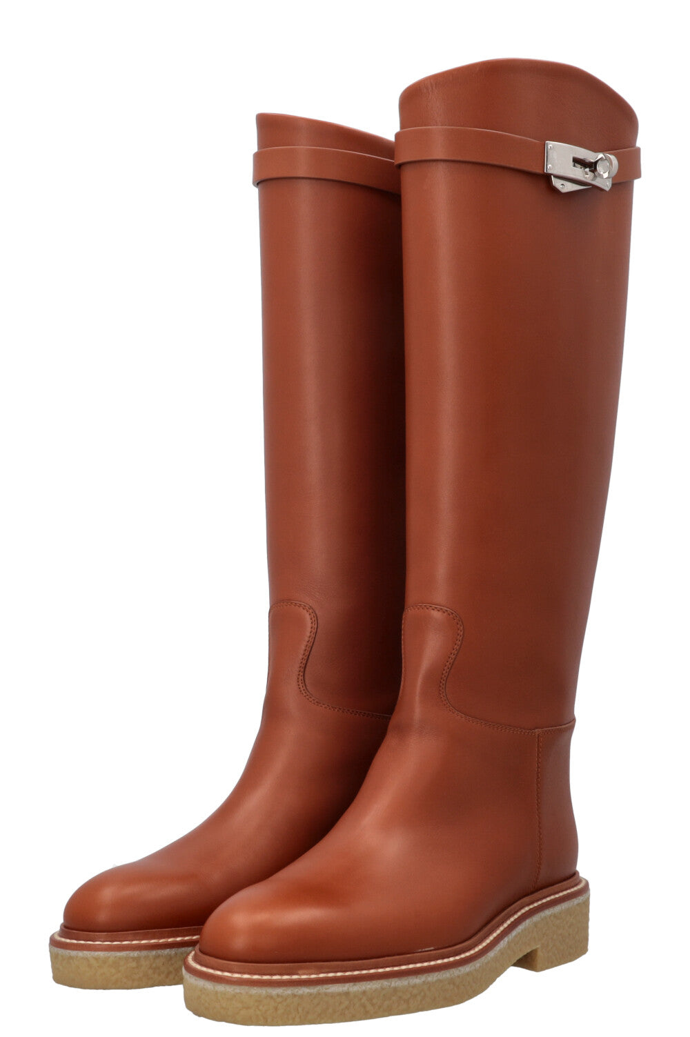 Bottes HERMÈS Honey Cuir Naturel