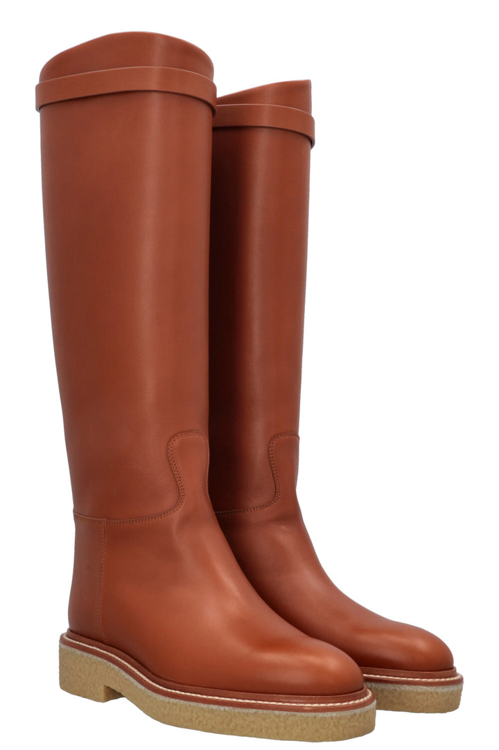 Bottes HERMÈS Honey Cuir Naturel