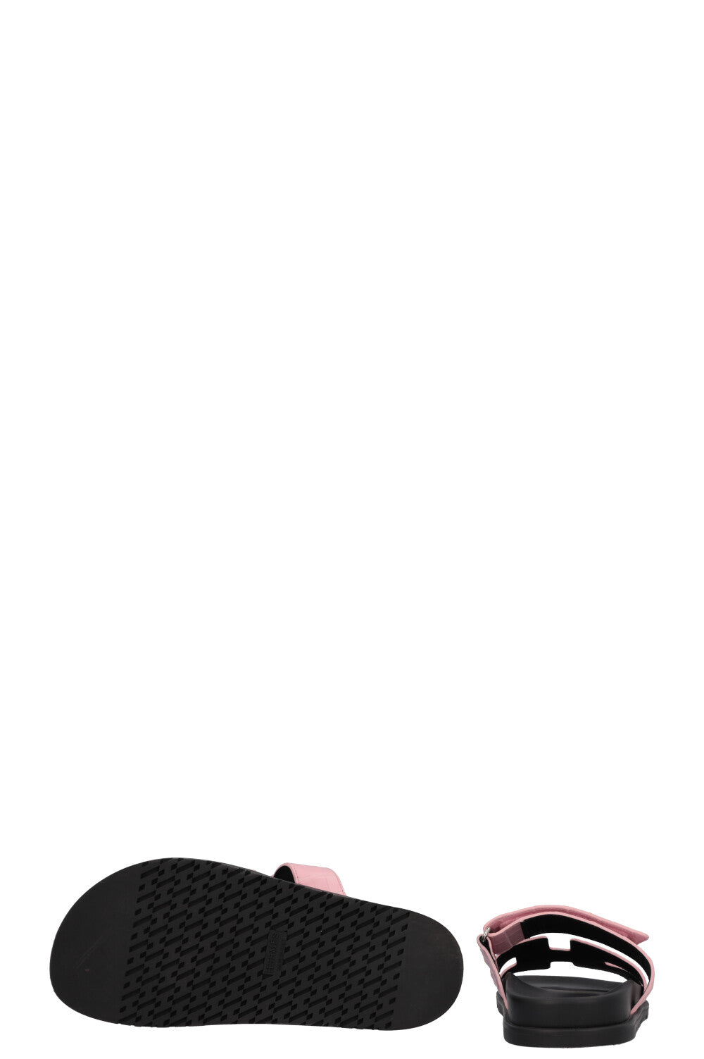 HERMÈS Chypre Flats Alligator Mississippiensis Pink