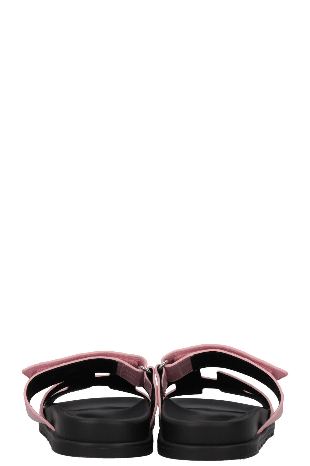HERMÈS Chypre Flats Alligator Mississippiensis Pink