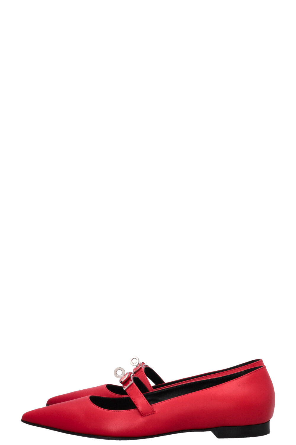 HERMÈS 2025 Kelly Ballet Flats Rouge Vif