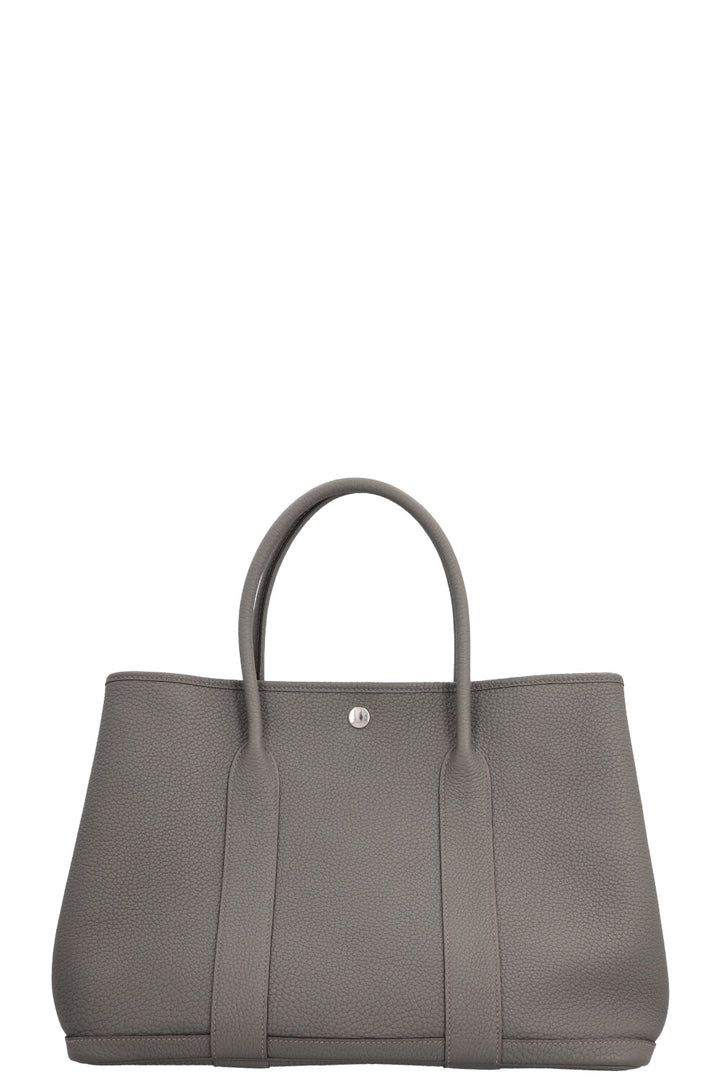 HERMÈS Garden Party 36 Negonda Leather Gris Meyer