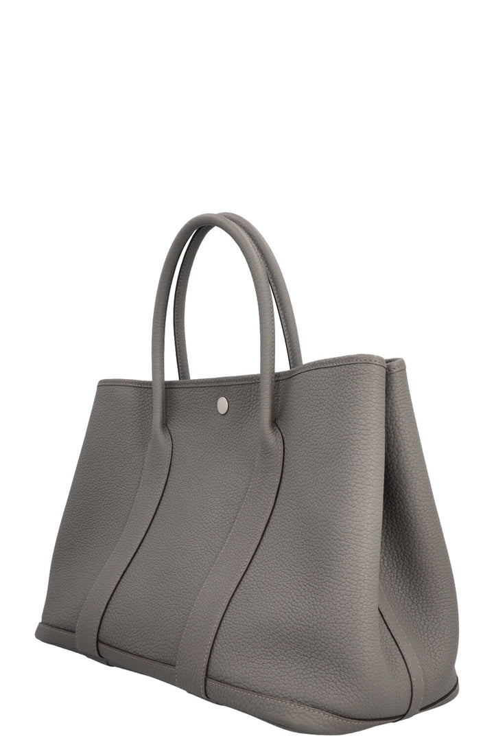 HERMÈS Garden Party 36 Negonda Leather Gris Meyer