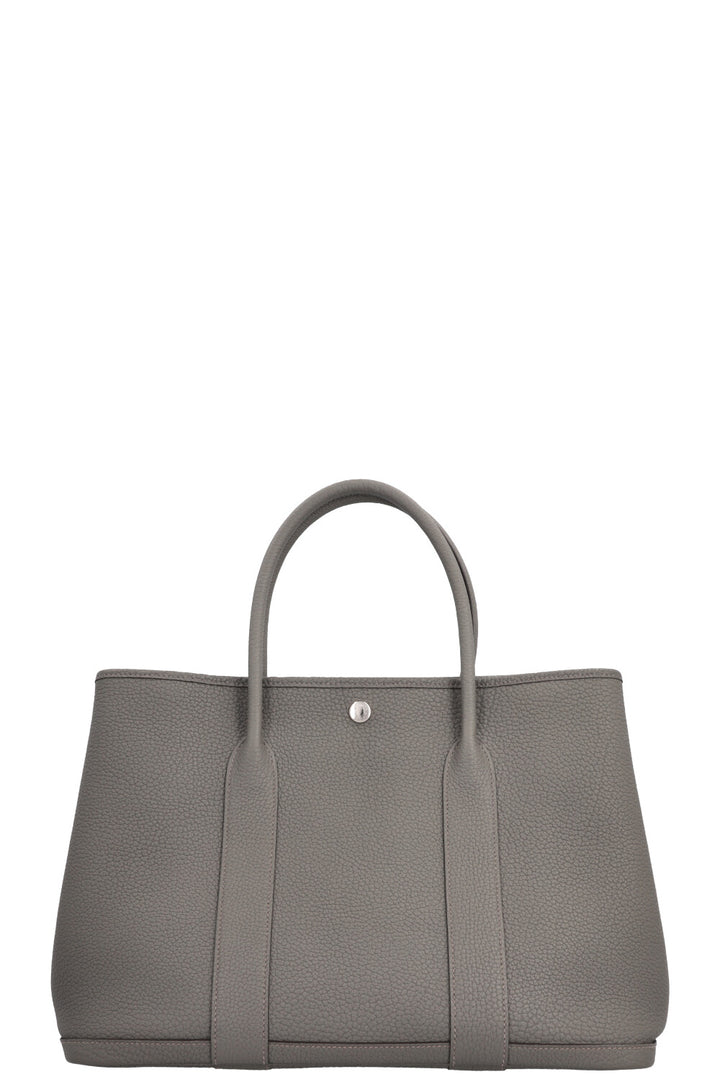 HERMÈS Garden Party 36 Negonda Leather Gris Meyer