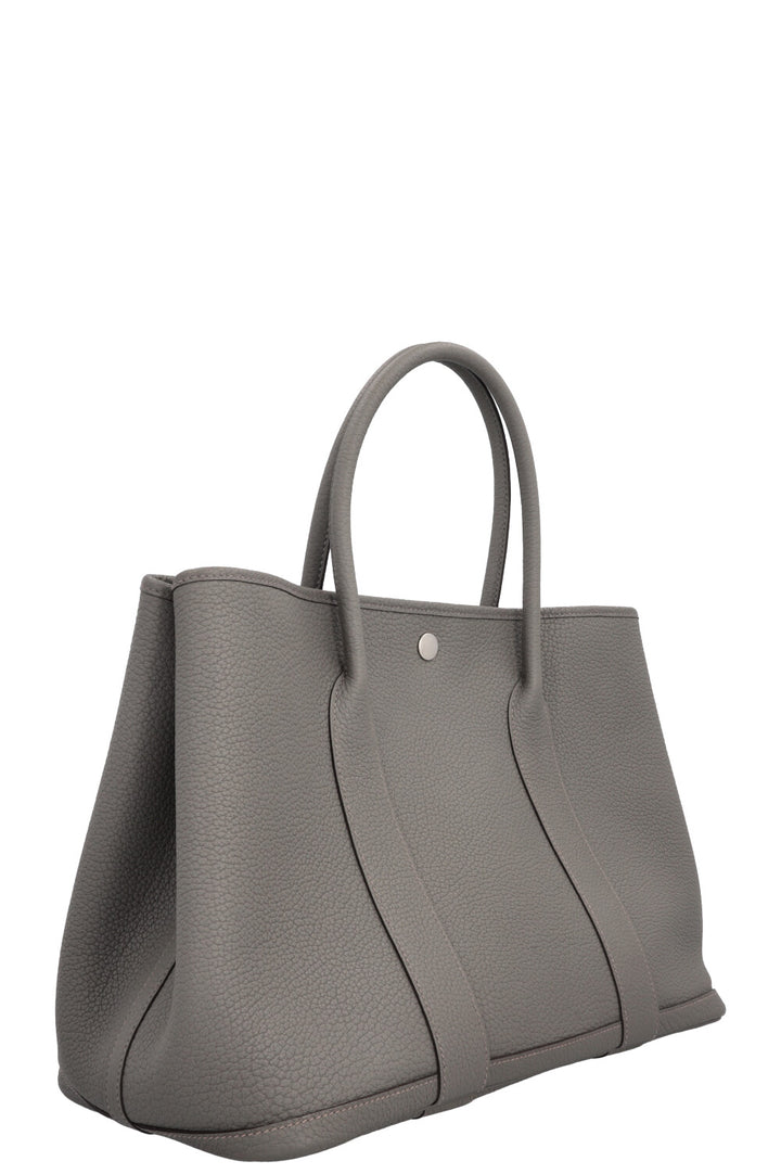 HERMÈS Garden Party 36 Negonda Leather Gris Meyer