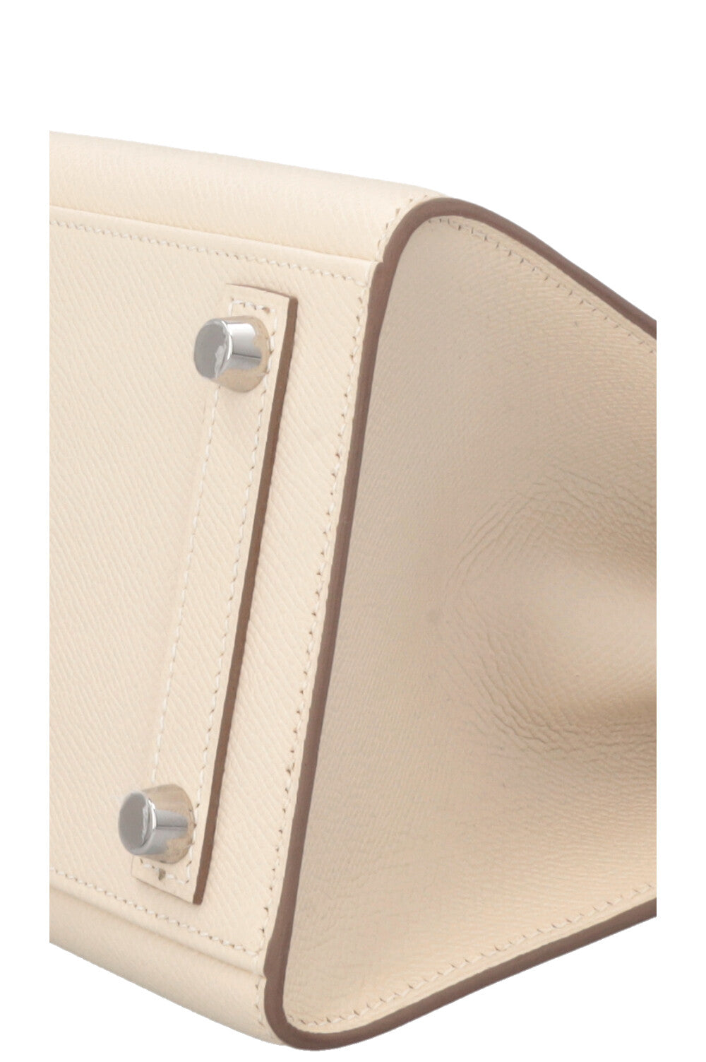 HERMÈS Birkin 25 Sellier Epsom Craie