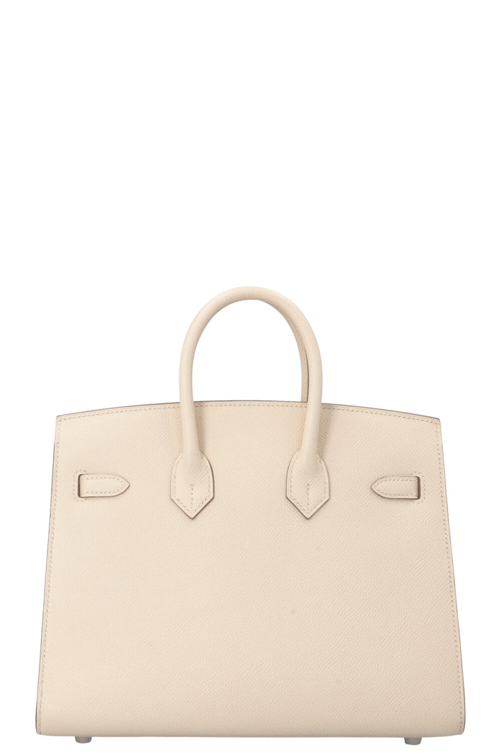 HERMÈS Birkin 25 Sellier Epsom Craie