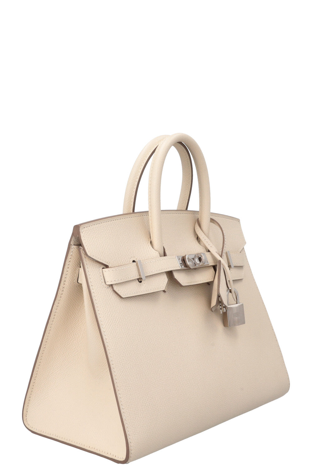 HERMÈS Birkin 25 Sellier Epsom Craie