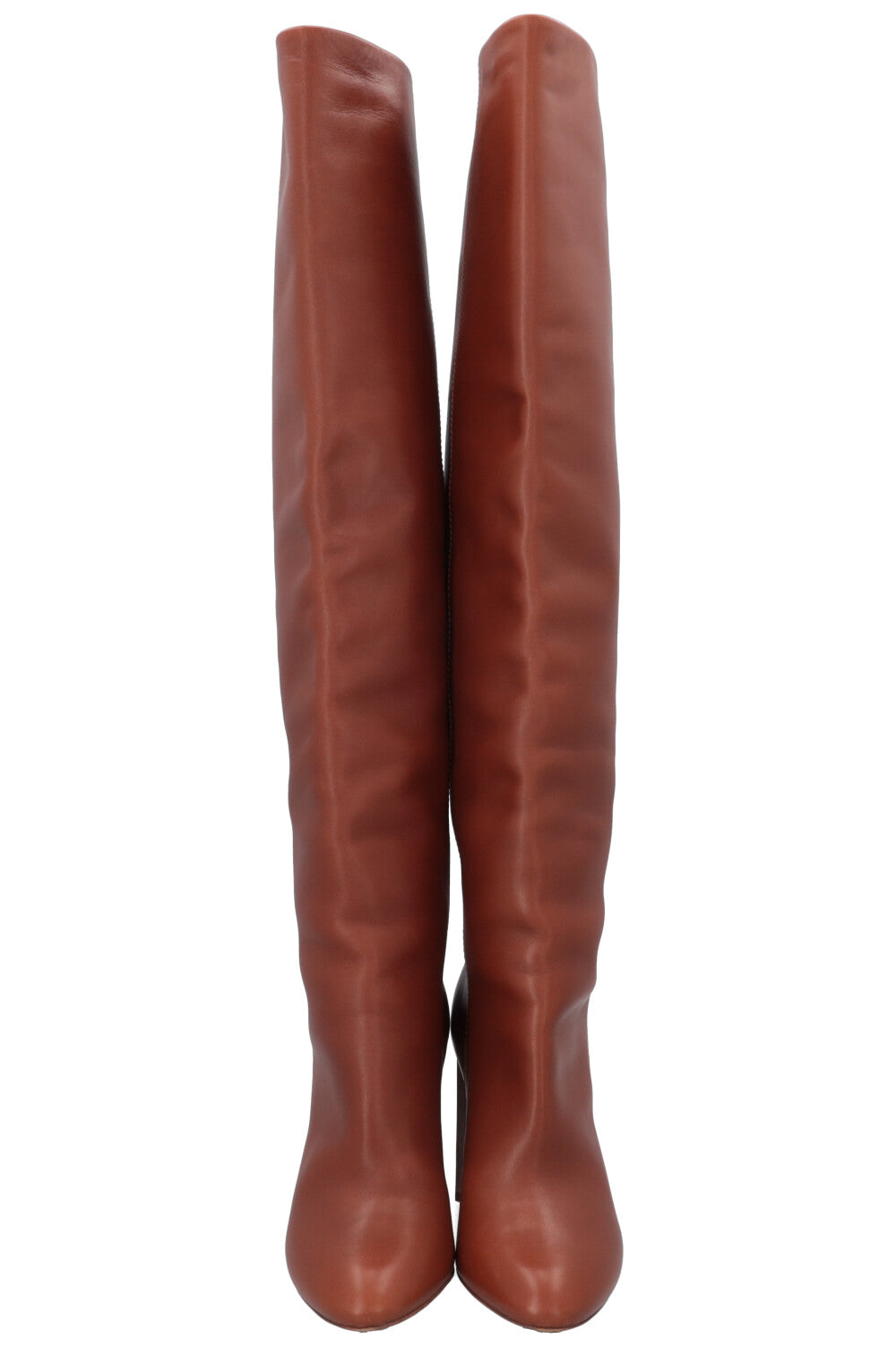 LOUIS VUITTON Overknee Boots Brown